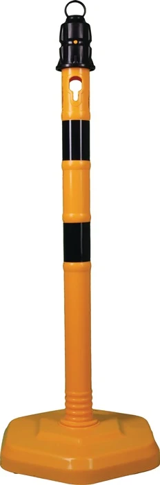 Słupek bariery ( 9000480220 ) PPC żółty/czarny Ø 63 mm z oczkiem Sonstige