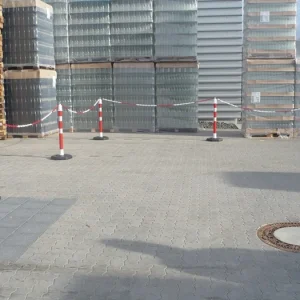 Słupek blokujący ( 9000490023 ) PPC czerwono-biały Ø 63 mm z oczkiem Sonstige