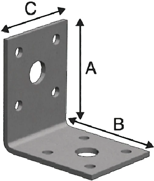 SIMPSON STRONG TIE złącze kątowe FLVW40/100 FLVW40/100 53x53mm ( 3000257534 )