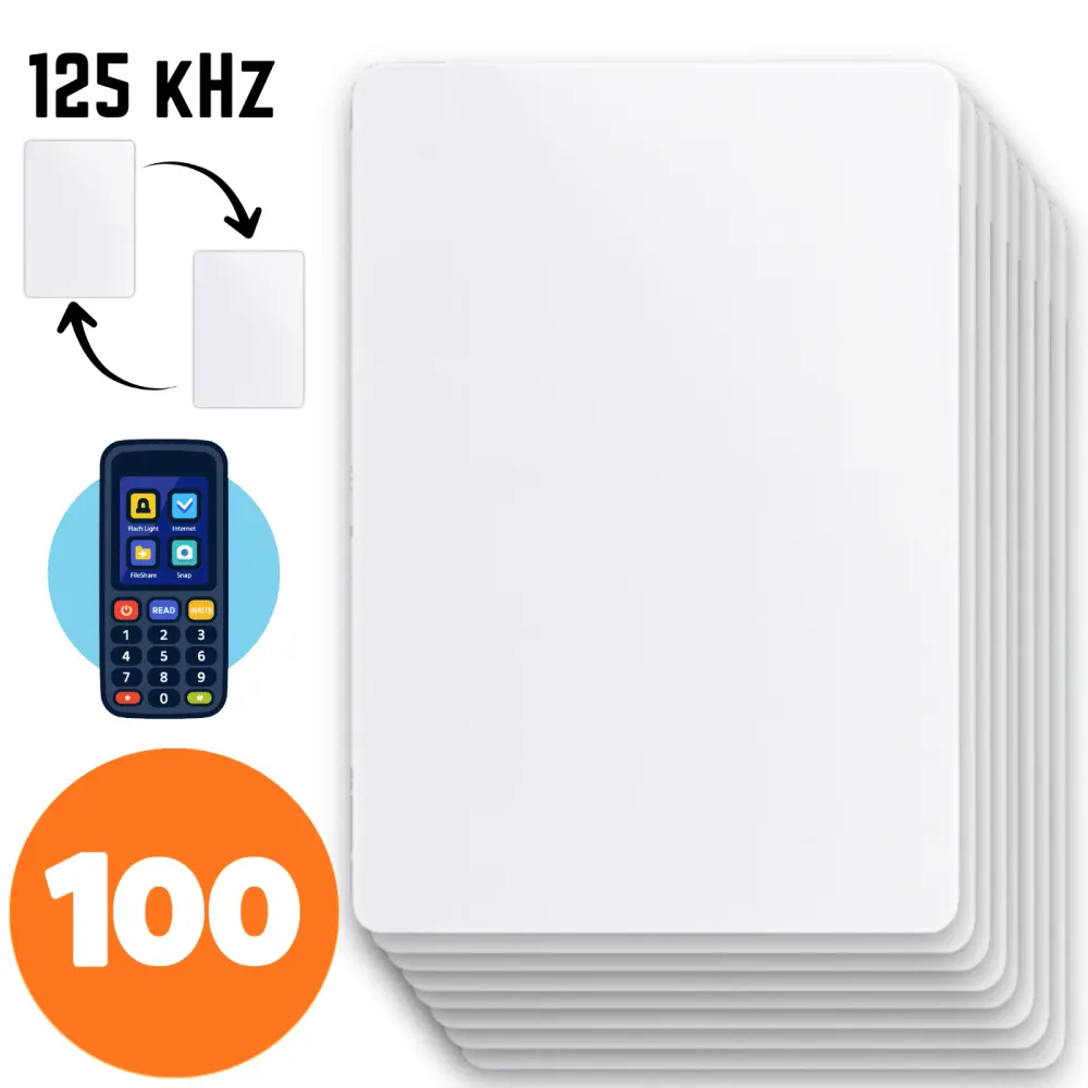 100x Karta dostępu EM-23 RFID 125 kHz