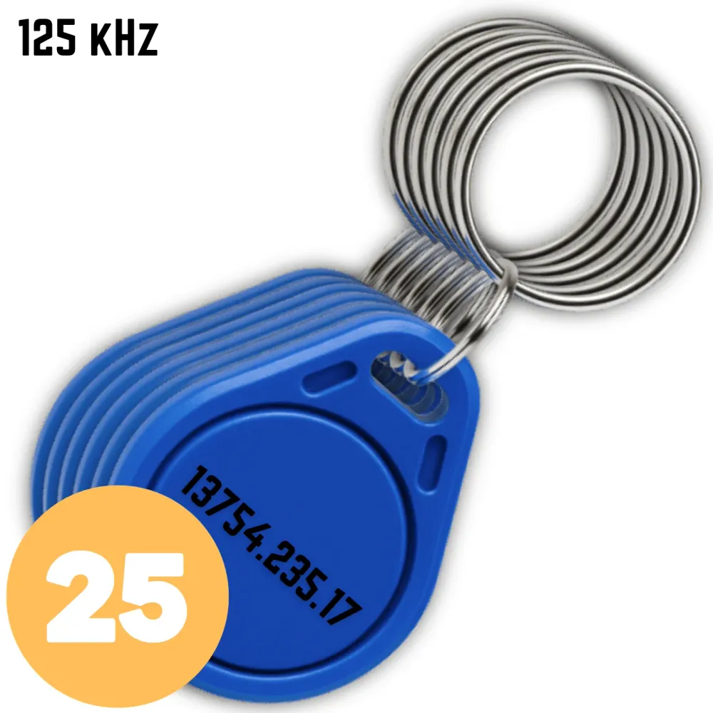 25x Brelok dostępu TAG-2 RFID 125 kHz UNIQUE