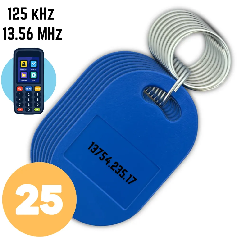 25x Brelok dostępu TAG-6 RFID 125kHz 13.56MHz Unique