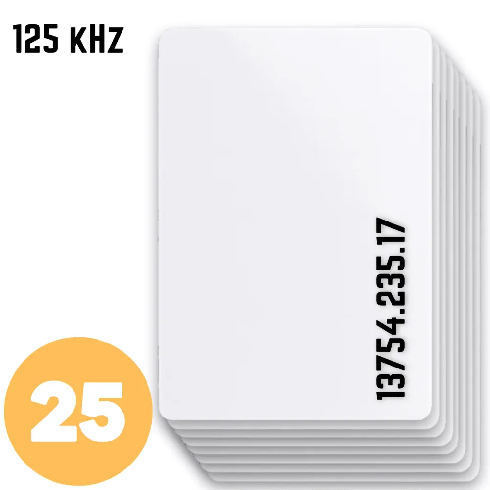 25x Karta dostępu EM-22 RFID UNIQUE 125 kHz