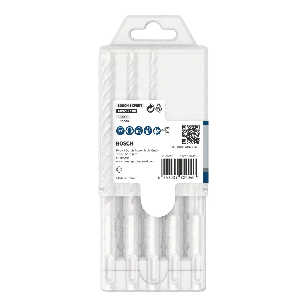 Zestaw wierteł udarowych Bosch PRO SDS Plus-5X 5 szt. 5 / 6 / 8 / 10 mm ( 2608833910 ) do młotów udarowo-obrotowych Bosch...