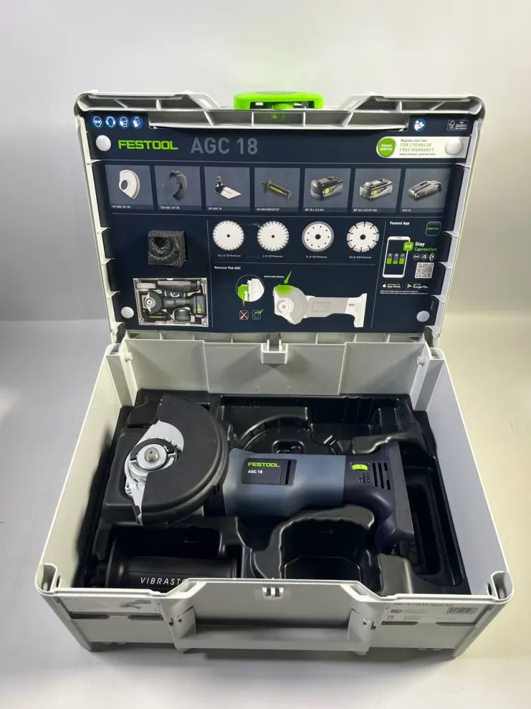 Festool AGC 18-125 EB-Basic akumulatorowa szlifierka kątowa 18 V 125 mm bezszczotkowa ( 576825 ) + Systainer - bez akumula...