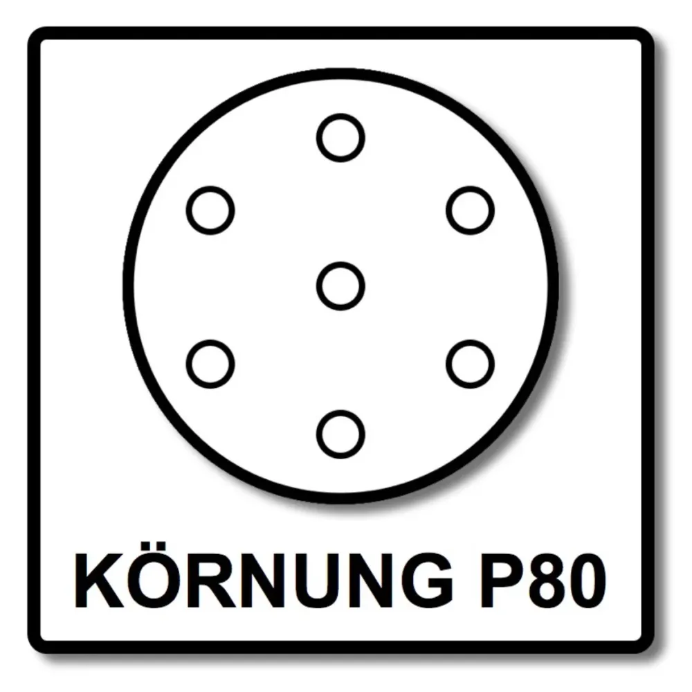 Festool Garnet STF D125/8 P80 GR/10 Tarcza szlifierska 125 mm P80 10 sztuk ( 497147 ) do RO 125, ES 125, ETS 125, ETSC 125...