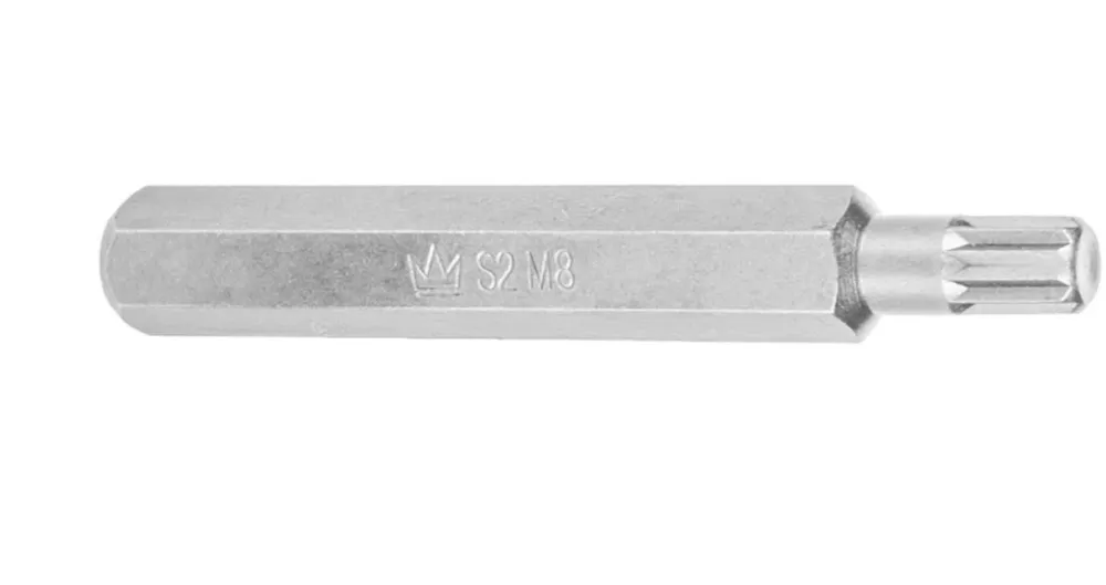 Grot bit 10 mm spline długi 9x75 | C3349
