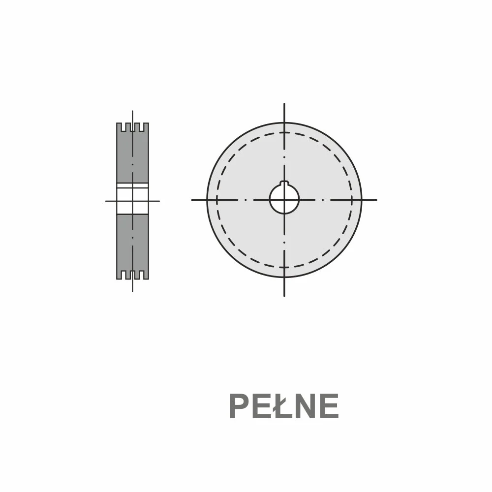 KOŁO PASOWE Z/10 180/8 | TB SPZ 180/8