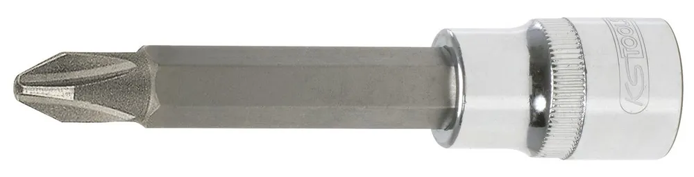 KS TOOLS 1/2" CHROMEplus Bit-Stecknuss, lang, PH4 ( 918.1756 )