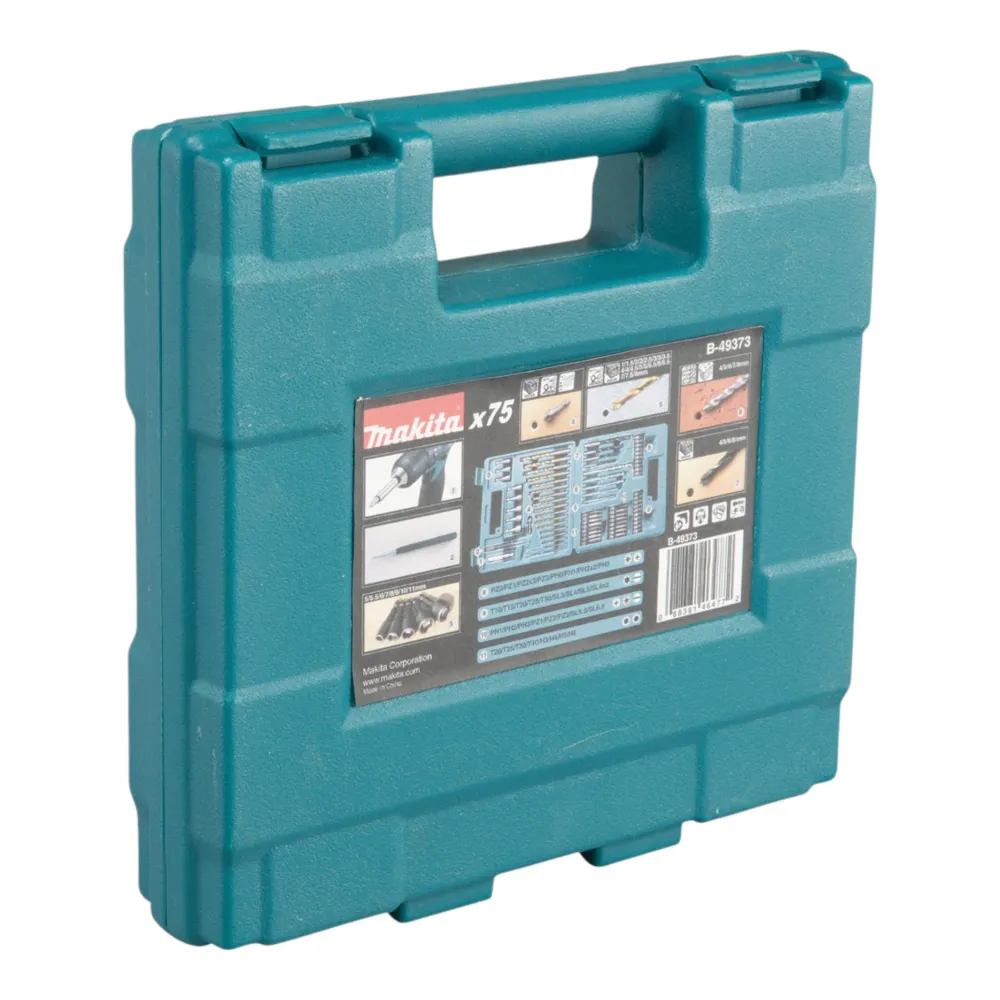 Zestaw bitów i wierteł Makita 75 szt ( B-49373 ) Phillips / Pozidriv / Torx / Hex / Slot