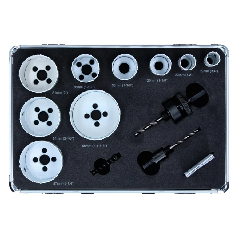 Zestaw otwornic dla elektryków Makita HSS BIM 12 szt. 19 - 68 mm bimetal ( D-47282 )