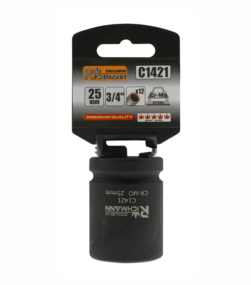 Nasadka 3/4" udarowa krótka 12-kątna metryczna Cr-Mo 41 mm | C1433
