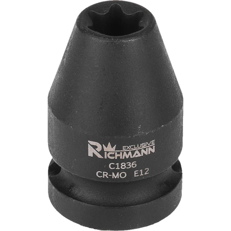 Nasadka 1/2" udarowa torx wewnętrzny Cr-Mo E12 | C1836