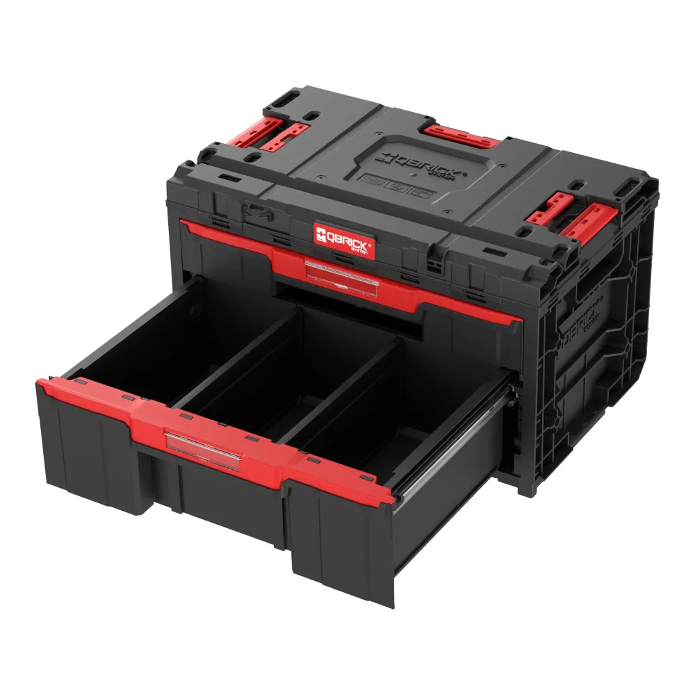 Qbrick System ONE Drawer 2 Plus Toolbox 2.0 modułowa skrzynka narzędziowa 587 x 380 x 340 mm 9 l 20 l