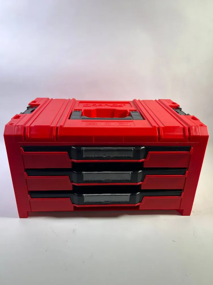 Qbrick System PRO Drawer 3 Toolbox 2.0 Expert RED ULTRA HD Toolbox 450 x 310 x 244 mm 13,5 l z możliwością sztaplowania IP...