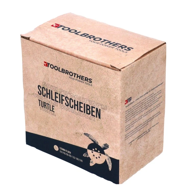 Toolbrothers TURTLE zestaw do szlifowania 2 opakowania 120x tarcze szlifierskie 125mm rzep 8 otworów każda 20x P40 / P60 /...