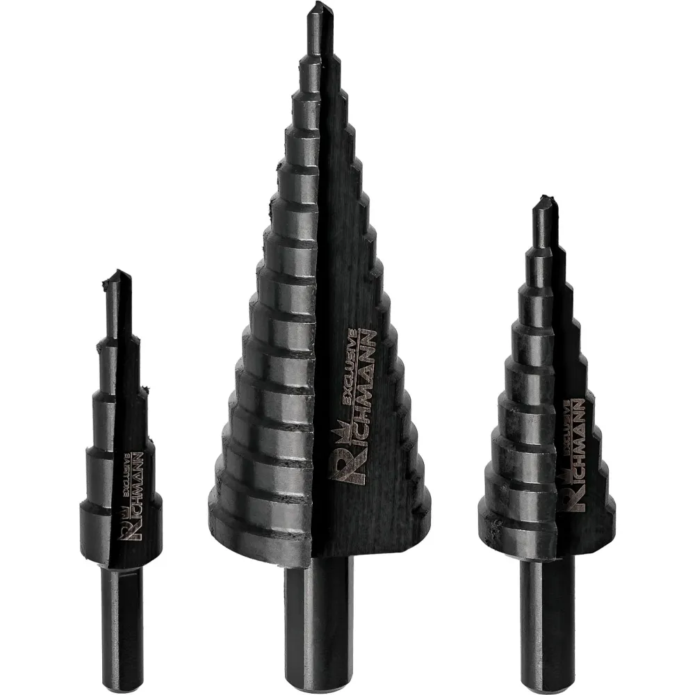 Wiertł stopniowe do metalu 4-32mm 3 elem. alu. pudełko | C9265