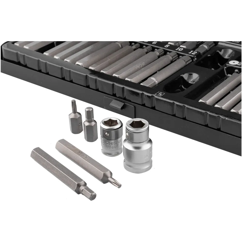 Zestaw bitów 40 el. HEX TORX SPLINE stal s2 | C6940