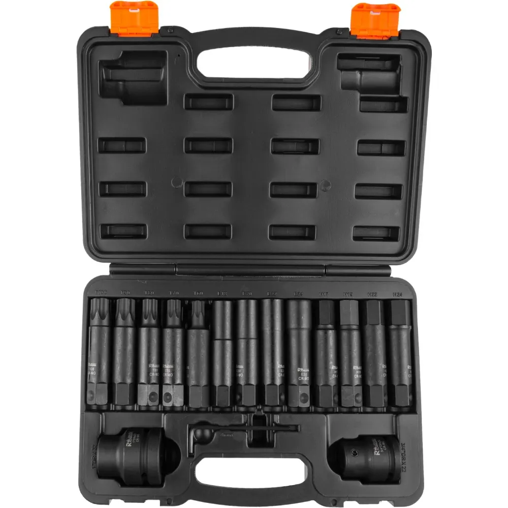 Zestaw nasadek torx imbus udarowych 3/4" - 1" 16 elem. | C4035