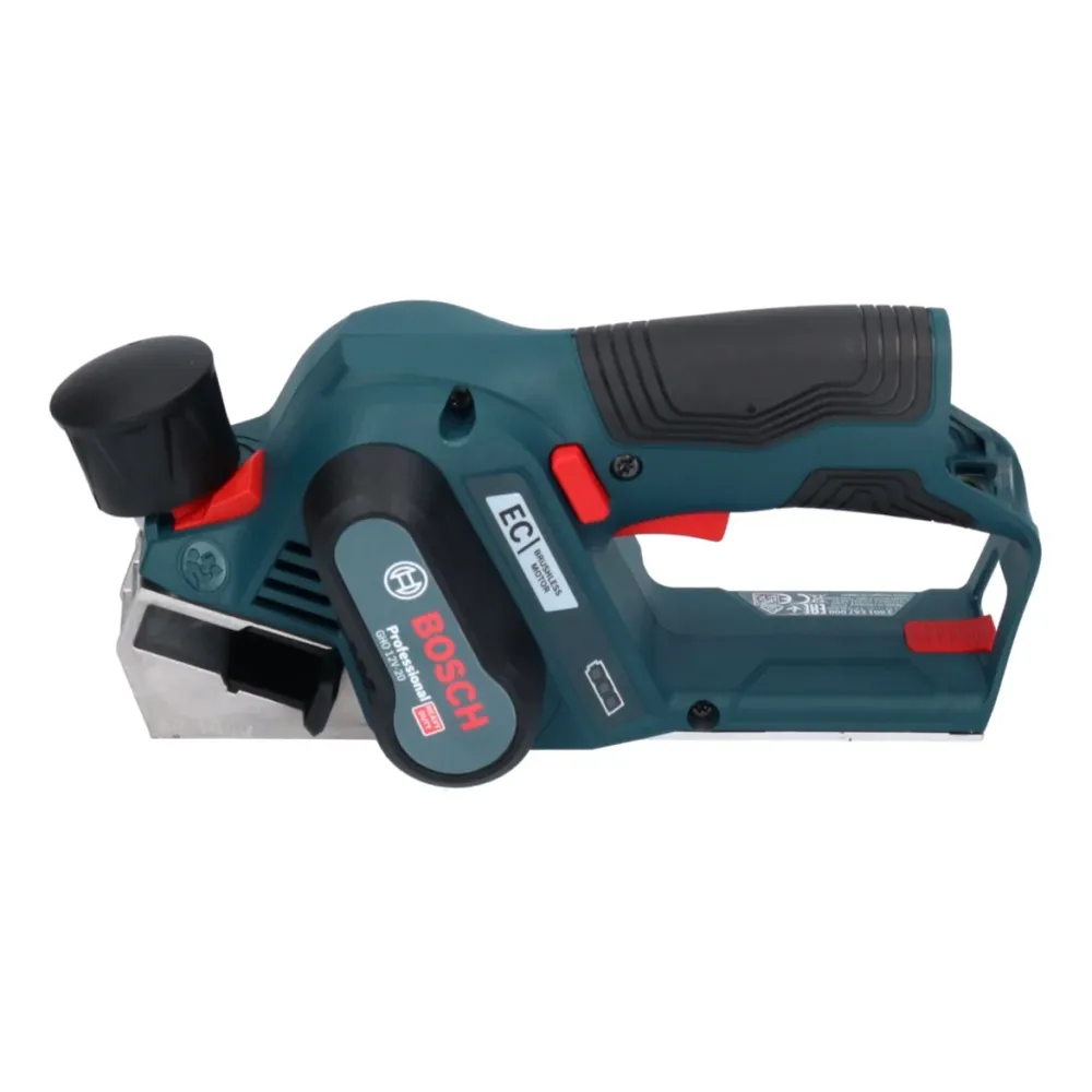 Strug akumulatorowy Bosch GHO 12V-20 Professional 12 V bezszczotkowy + 1x akumulator 6,0 Ah + ładowarka + L-Boxx Bosch Pro...