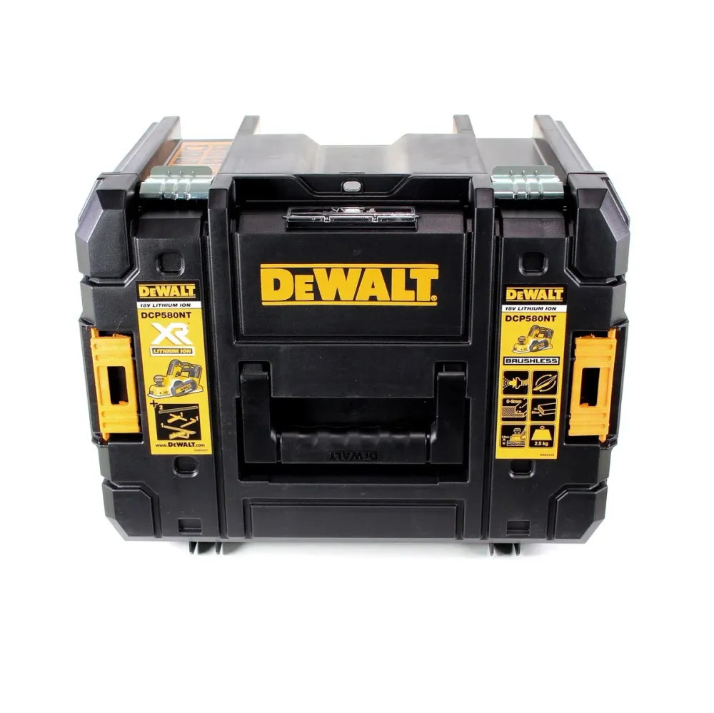 Strugarka akumulatorowa DeWalt DCP 580 NT 18V 82mm + 1x akumulator 4,0Ah + TSTAK - bez ładowarki