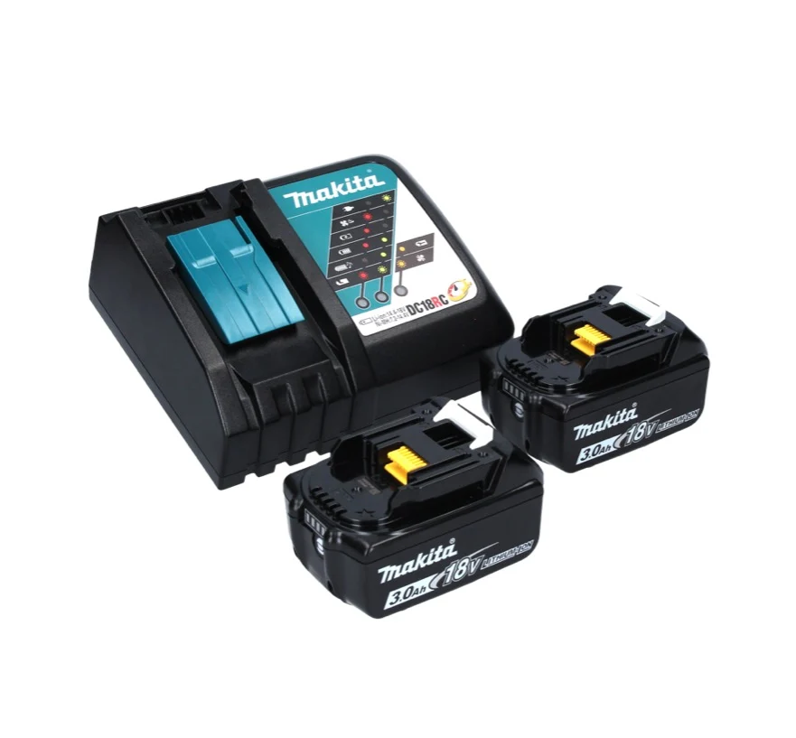 Makita DPB 183 RF akumulatorowa pił taśmowa 18 V 66 mm bezszczotkowa + 2x akumulator 3,0 Ah + ładowarka