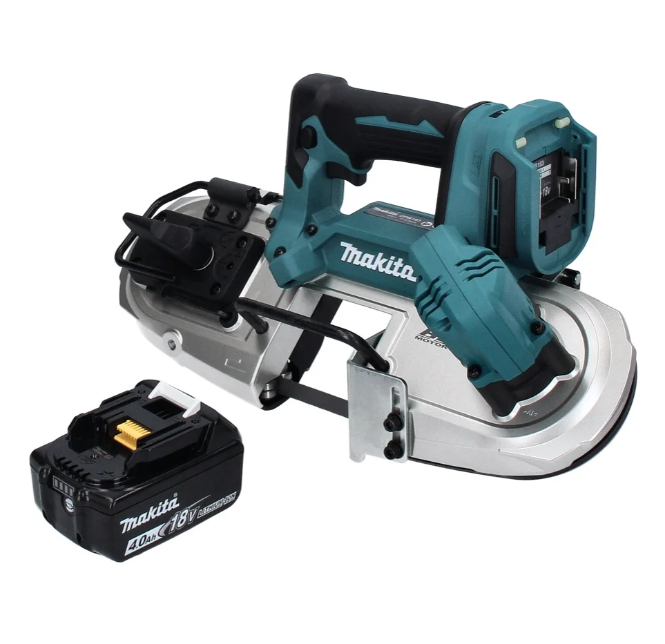Makita DPB 183 M1 akumulatorowa pił taśmowa 18 V 66 mm bezszczotkowa + 1x akumulator 4,0 Ah - bez ładowarki