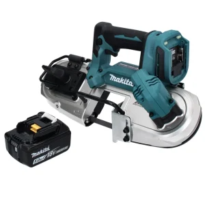 Makita DPB 183 T1 akumulatorowa pił taśmowa 18 V 66 mm bezszczotkowa + 1x akumulator 5,0 Ah - bez ładowarki