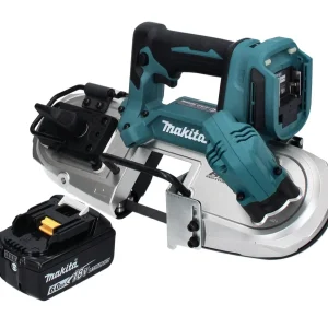 Makita DPB 183 G1 akumulatorowa pił taśmowa 18 V 66 mm bezszczotkowa + 1x akumulator 6,0 Ah - bez ładowarki