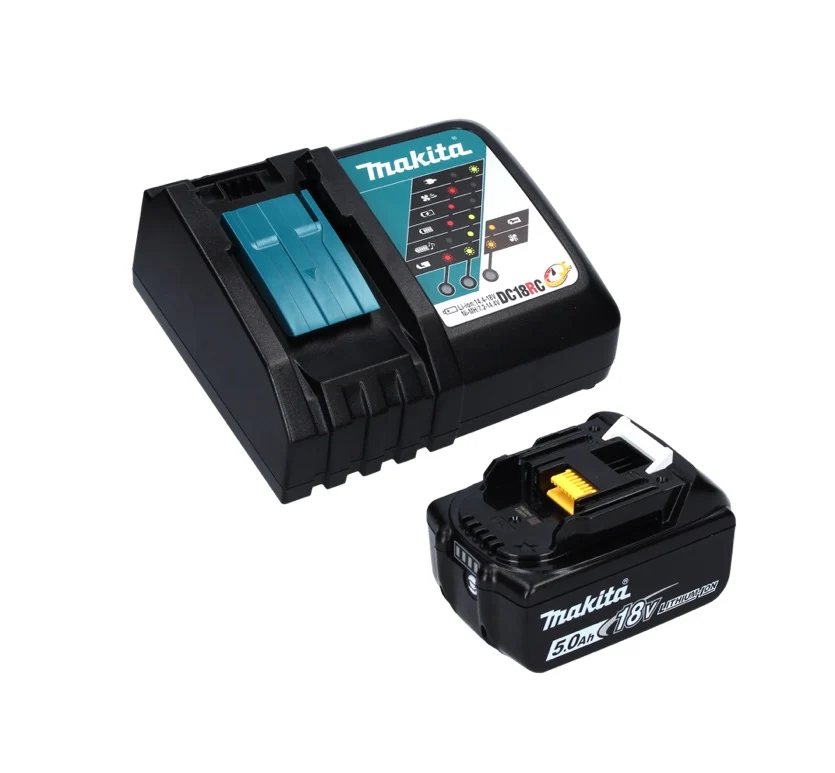 Makita DPB 183 RT1 akumulatorowa pił taśmowa 18 V 66 mm bezszczotkowa + 1x akumulator 5,0 Ah + ładowarka