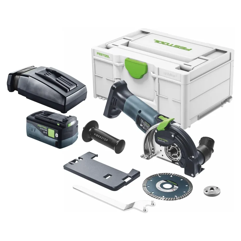 Festool DSC-AGC 18-125 FH EB-Basic akumulatorowy system tnący z wolnej ręki 18 V 125 mm bezszczotkowy + 1x akumulator 5,0...