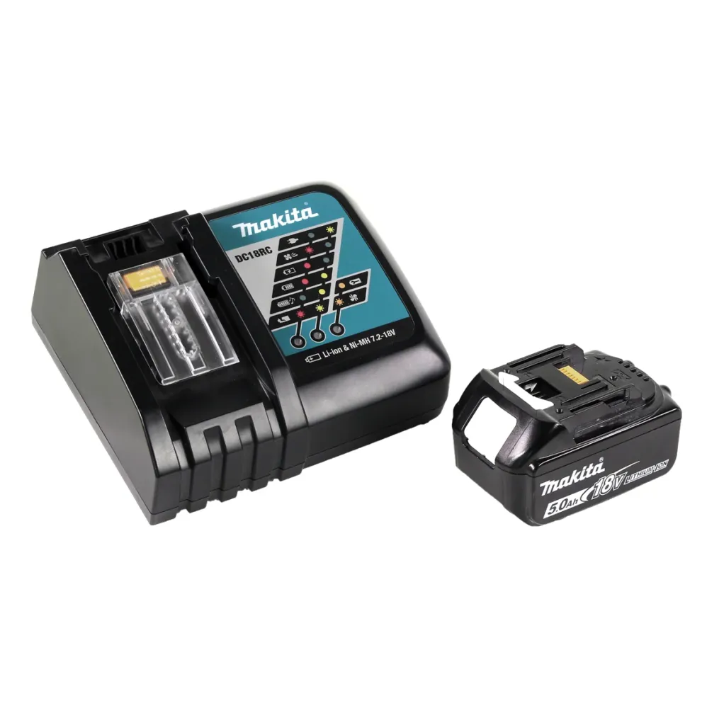 Kompresor akumulatorowy Makita DMP 180 RT1 18 V 8,3 bar + 1x akumulator 5,0 Ah + ładowarka