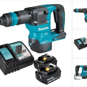Akumulatorowy młot dłutujący Makita DHK 180 RG 18 V 3,1 J SDS Plus Brushless + 2x akumulator 6,0 Ah + ładowarka