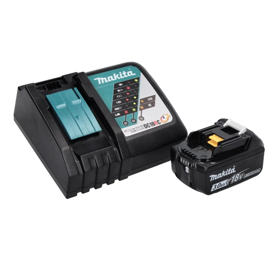 Akumulatorowy młot dłutujący Makita DHK 180 RF1 18 V 3,1 J SDS Plus Brushless + 1x akumulator 3,0 Ah + ładowarka
