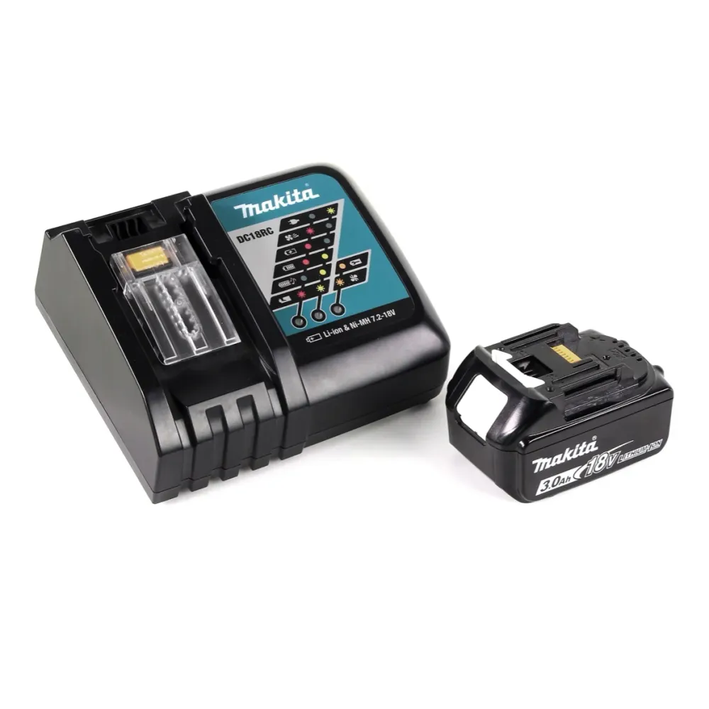 Akumulatorowa frezarka wielofunkcyjna Makita DRT 50 RF1J bezszczotkowa 18V + 1x akumulator 3,0 Ah + szybka ładowarka w wal...