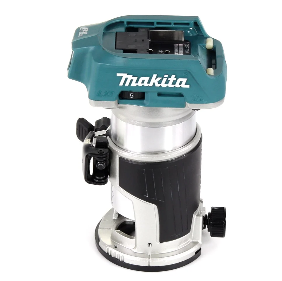 Makita DRT 50 RAJ X2 wielofunkcyjna frezarka akumulatorowa 18 V bezszczotkowa + 2x akumulator 2.0 + ładowarka + moduły fre...