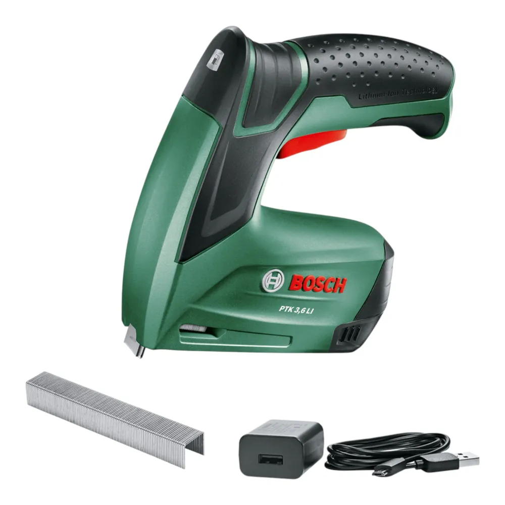 Zszywacz akumulatorowy Bosch PTK 3,6 V Li 4 - 10 mm + ładowarka ( 0603968200 )