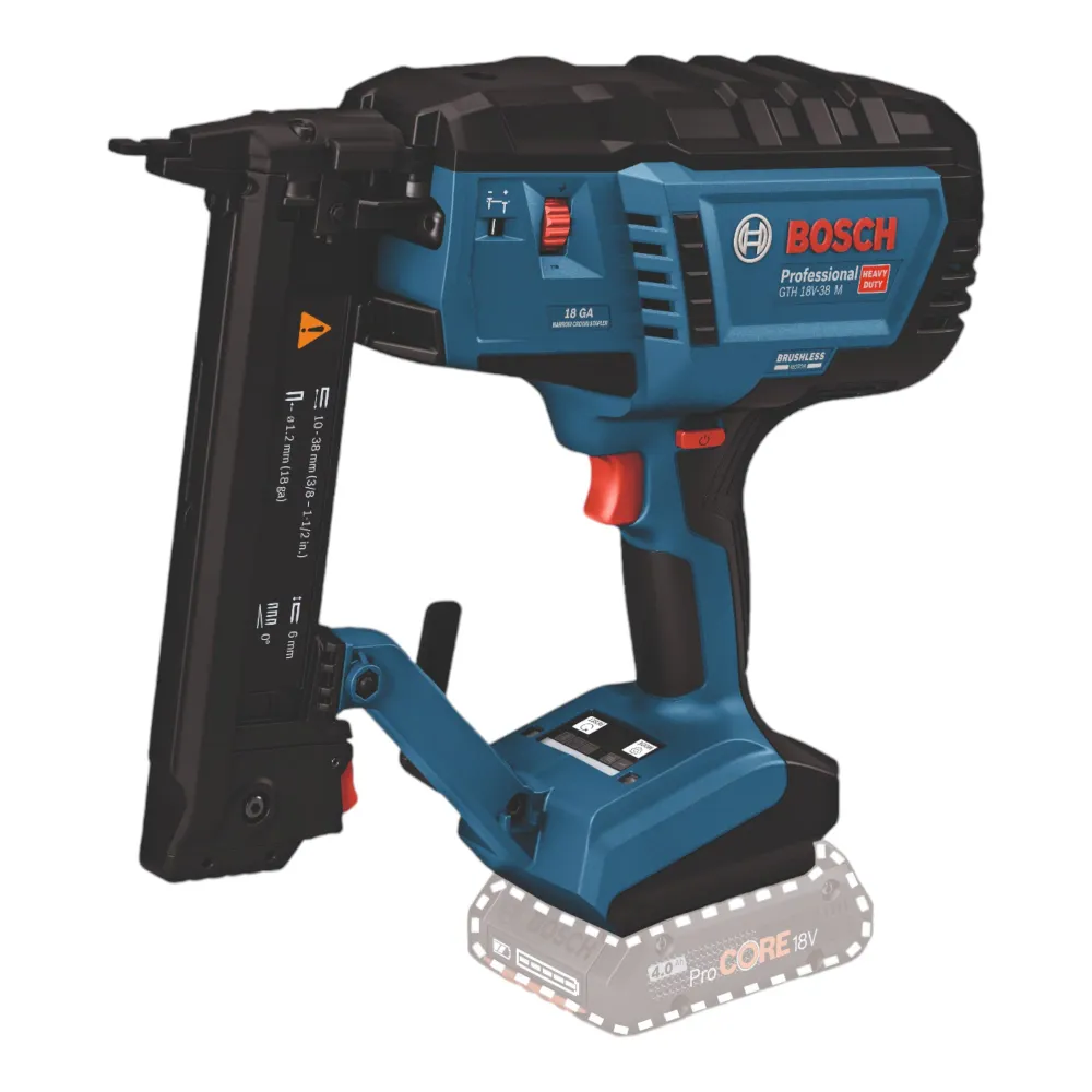 Zszywacz akumulatorowy do drewna Bosch GTH 18V-38 M Professional 18 V 5,8 x 10 - 38 mm bezszczotkowy ( 0601482501 ) + L-Bo...