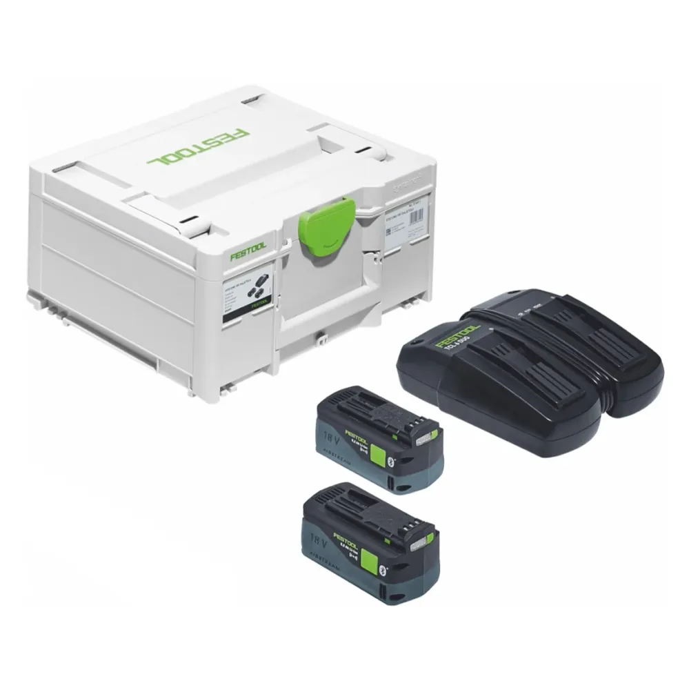 Festool CSC SYS 50 EBI-Set akumulatorowa pilarka tarczowa 36 V ( 2x 18 V ) ( 577379 ) 168 mm bezszczotkowa + podstawa + 2x...