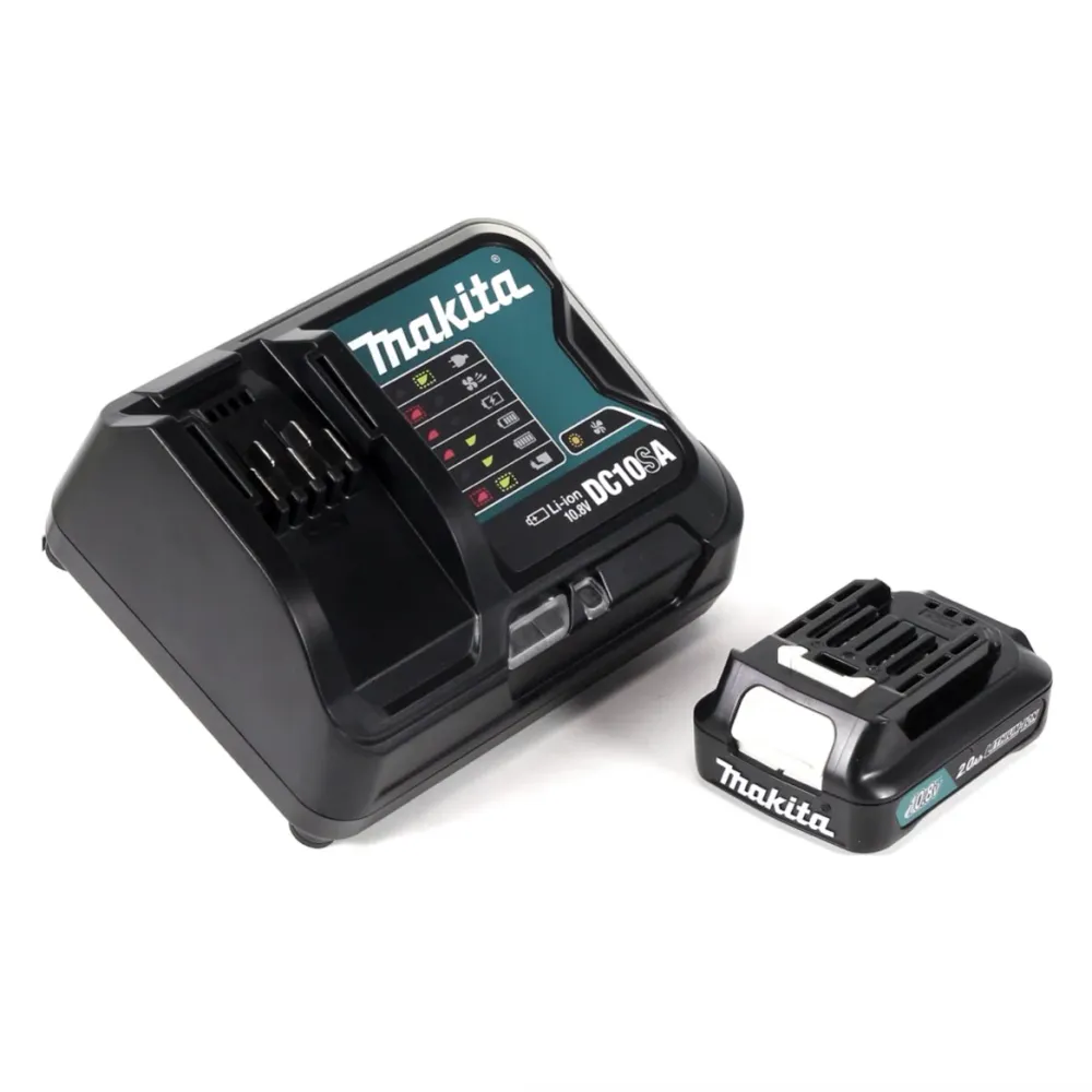Makita SD 100 DSA1J 10,8 V akumulatorowa pilarka do płyt gipsowo-kartonowych w zestawie Makpac + 1x akumulator 2,0 Ah + ła...