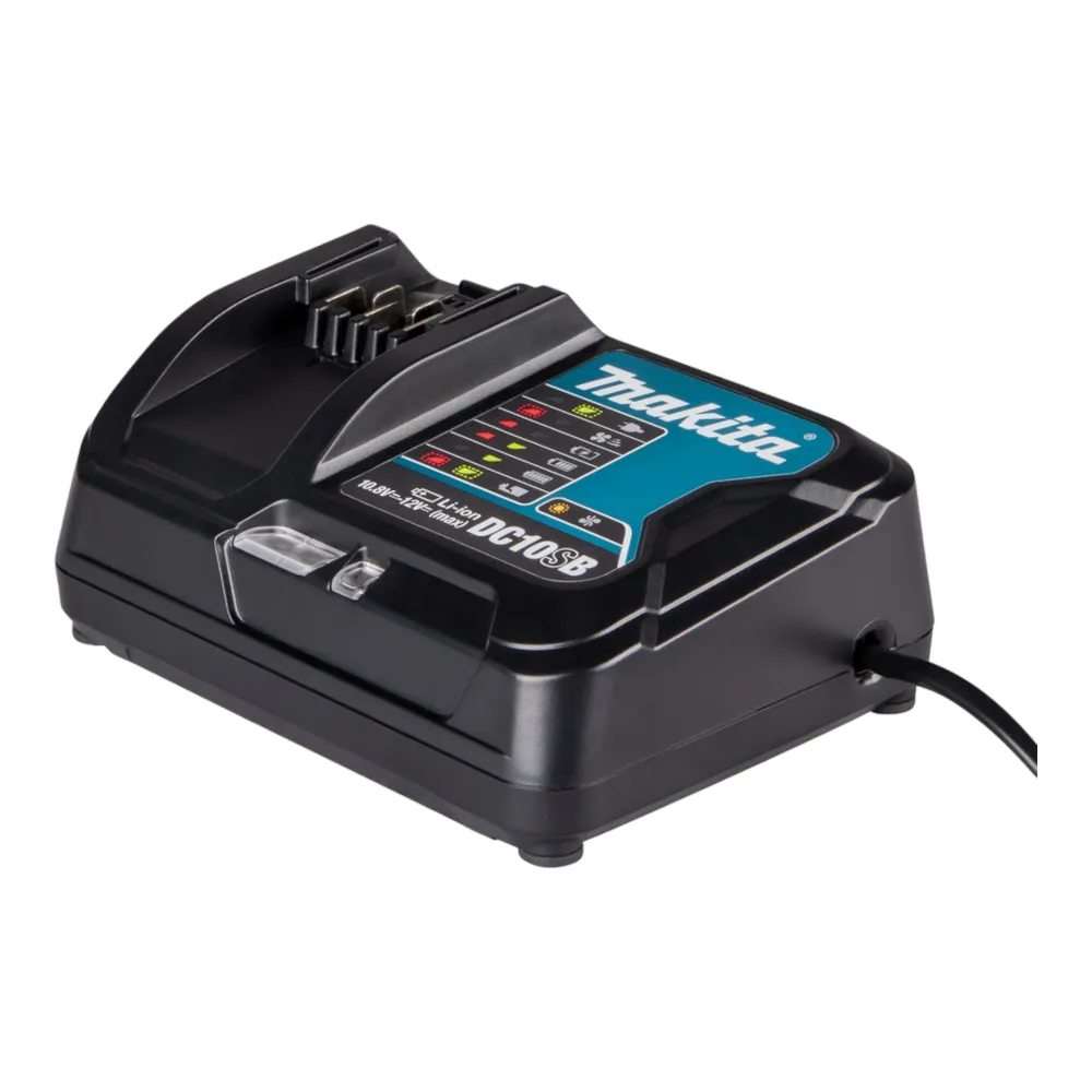 Makita DA 332 DSYJ akumulatorowa wiertarko-wkrętarka kątowa 12 V maks. 12 mm + 2x akumulator 1,5 Ah + ładowarka + Makpac