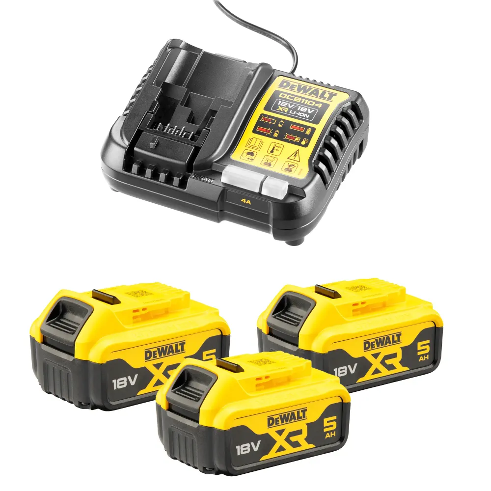 Zestaw energetyczny Dewalt DCB1104P3-QW 18 V 5 Ah