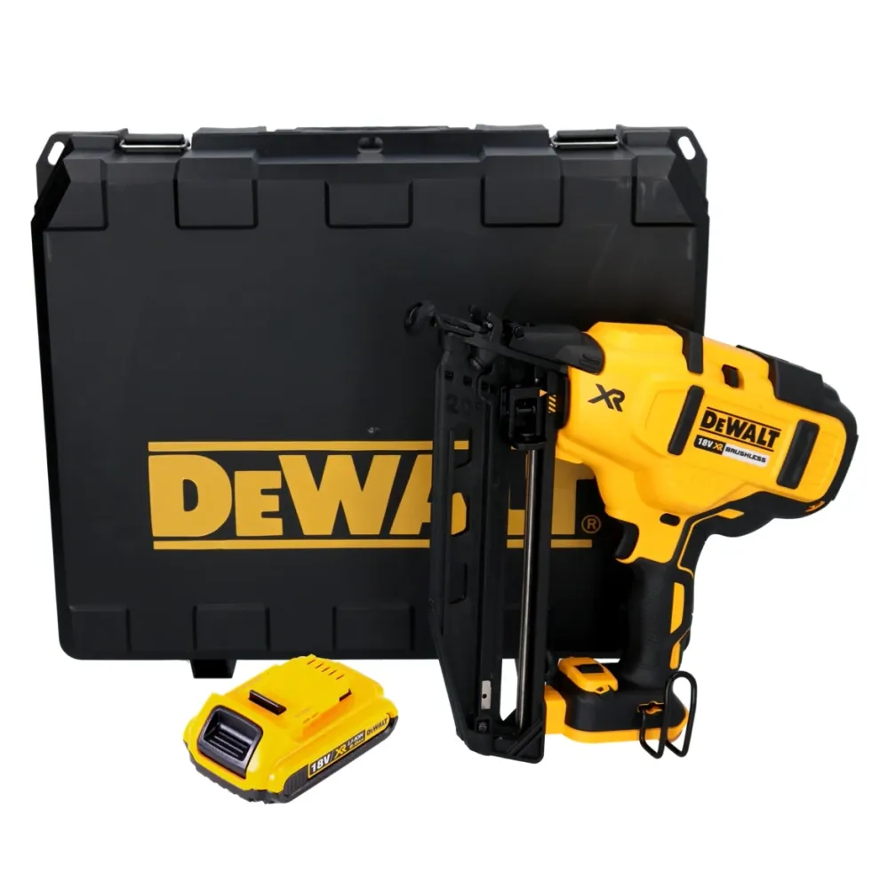 DeWalt DCN 660 N Gwoździarka akumulatorowa 18 V 32 - 63 mm bezszczotkowa + 1x akumulator 2,0 Ah + walizka - bez ładowarki