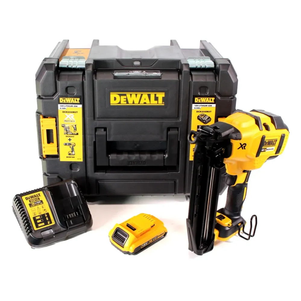 Gwoździarka akumulatorowa DeWalt DCN 660 D1 18V 32 - 63mm bezszczotkowa + 1x akumulator 2.0Ah + ładowarka + walizka
