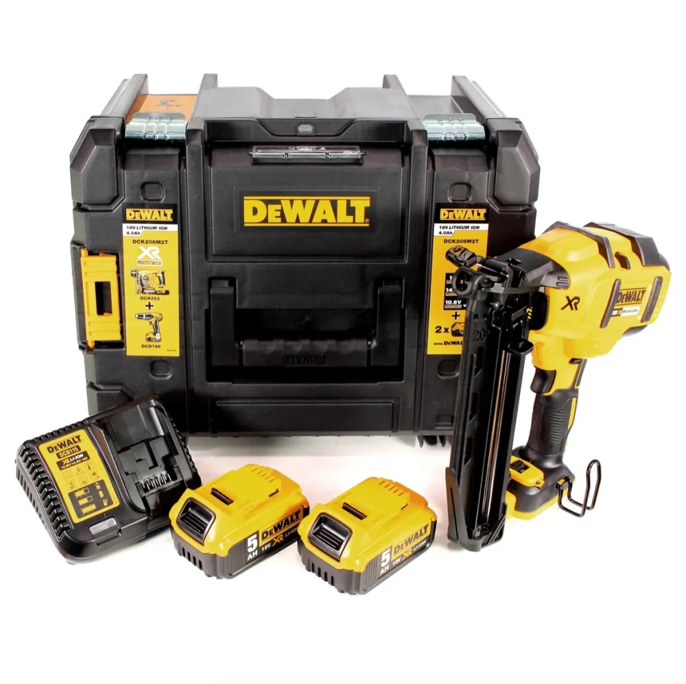 Gwoździarka akumulatorowa DeWalt DCN 660 P2 18V 32-63mm bezszczotkowa + 2x akumulator 5.0Ah + ładowarka + walizka