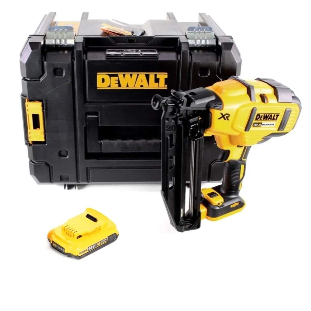 Gwoździarka akumulatorowa DeWalt DCN 660 NT 18V 32 - 63mm bezszczotkowa + 1x akumulator 2.0Ah + walizka - bez ładowarki