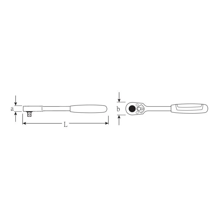 Grzechotka nasuwana STAHLWILLE 522 1/2 ″ dwustronna ( 4000826438 )