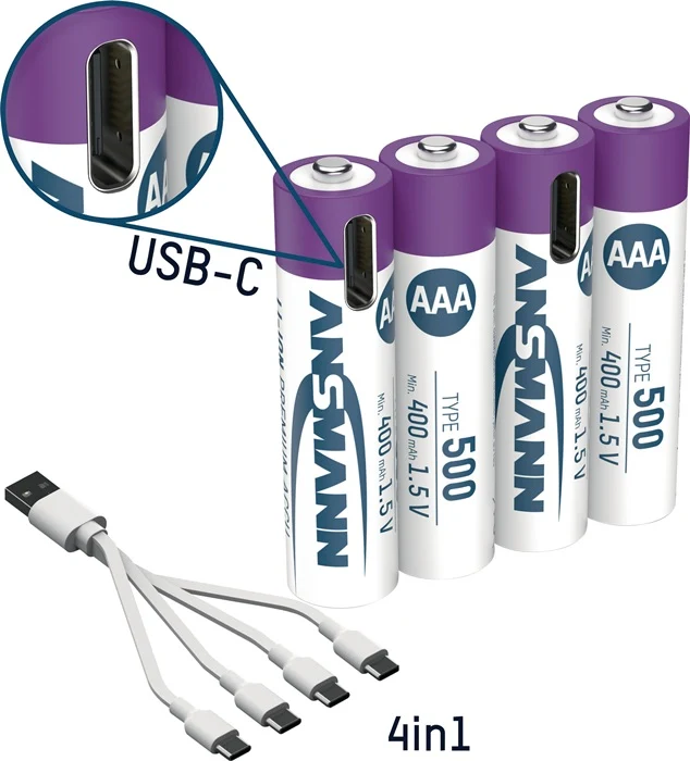 Ogniwo akumulatorowe Ansmann ( 4000876123 ) 1,5 V 400 mAh