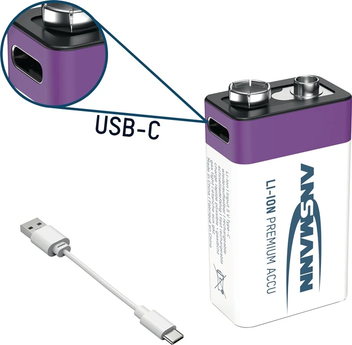 Ogniwo akumulatorowe Ansmann ( 4000876127 ) 9 V 340 mAh