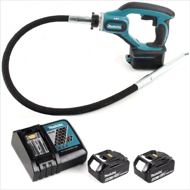 Makita DVR 450 RM akumulatorowa zagęszczarka do betonu 18V + 2x akumulator 4.0Ah + ładowarka